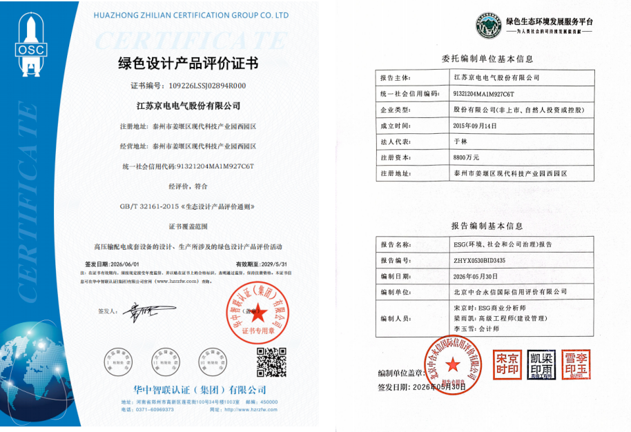 Green product design certificate