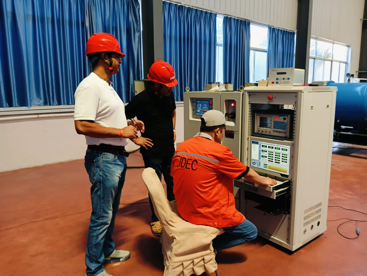 On-site equipment testing exchange