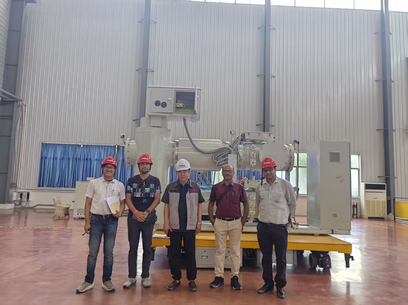 Customer acceptance photo in workshop