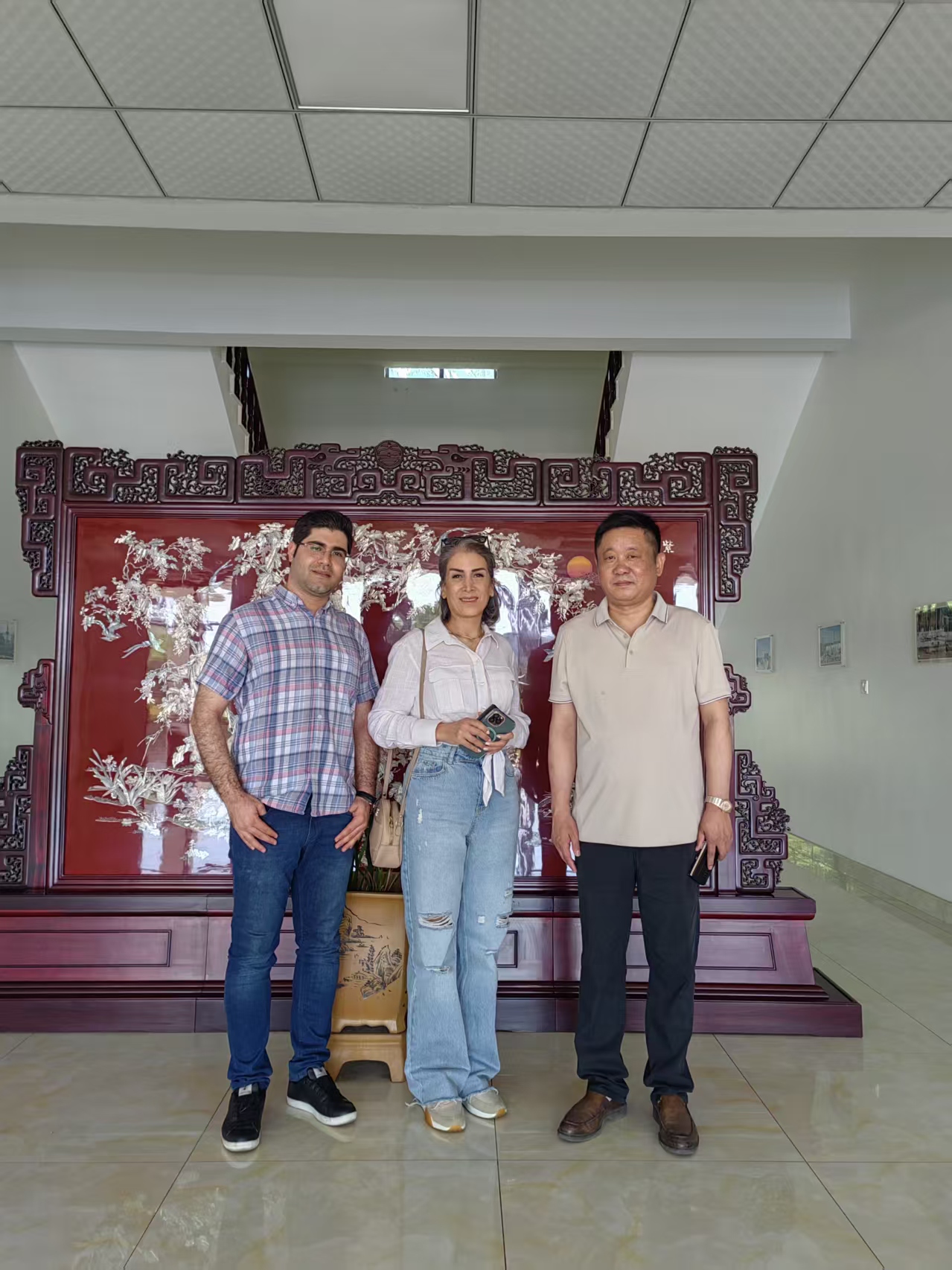 International customer photo