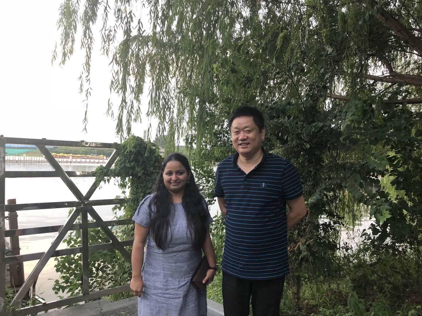 Customer visit outdoors