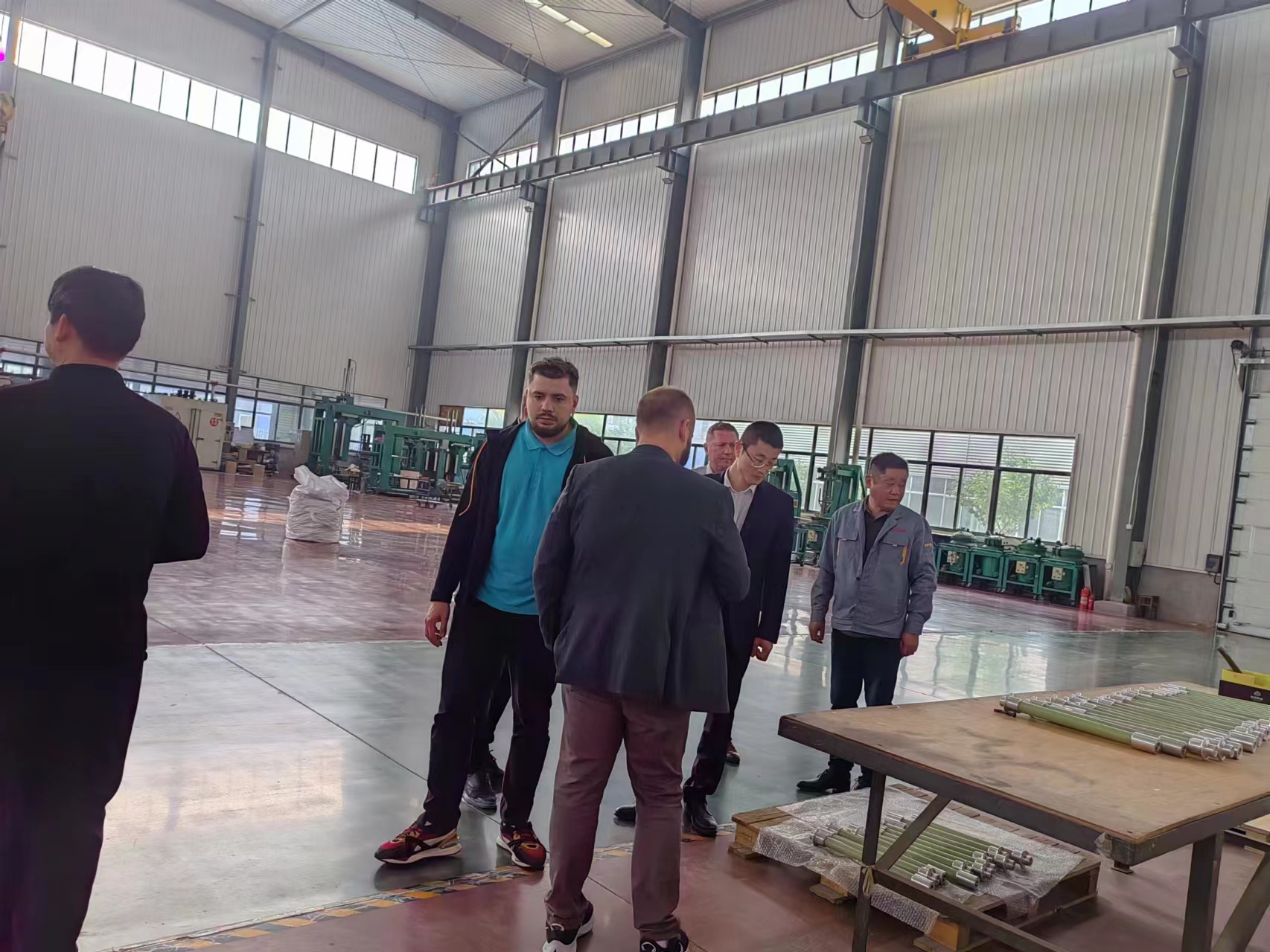 Customer exchange in production area