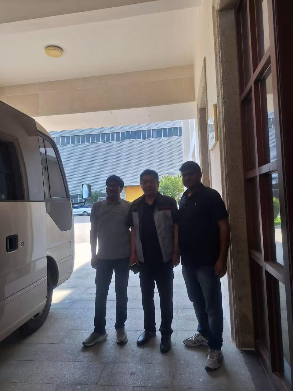 Customer arrival at JDEC factory