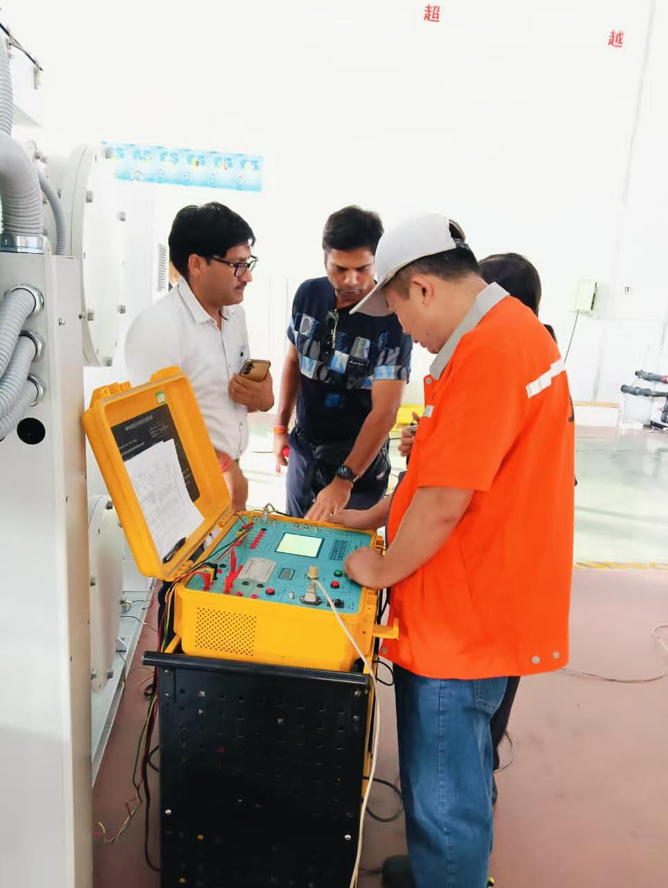 On-site testing with customer